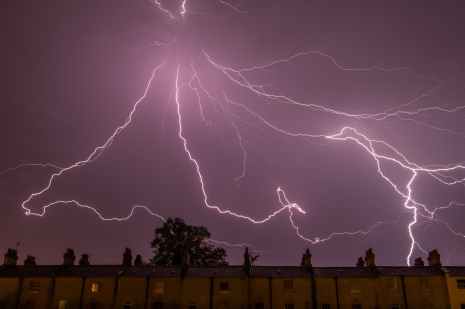 city weather thunderstorm electricity